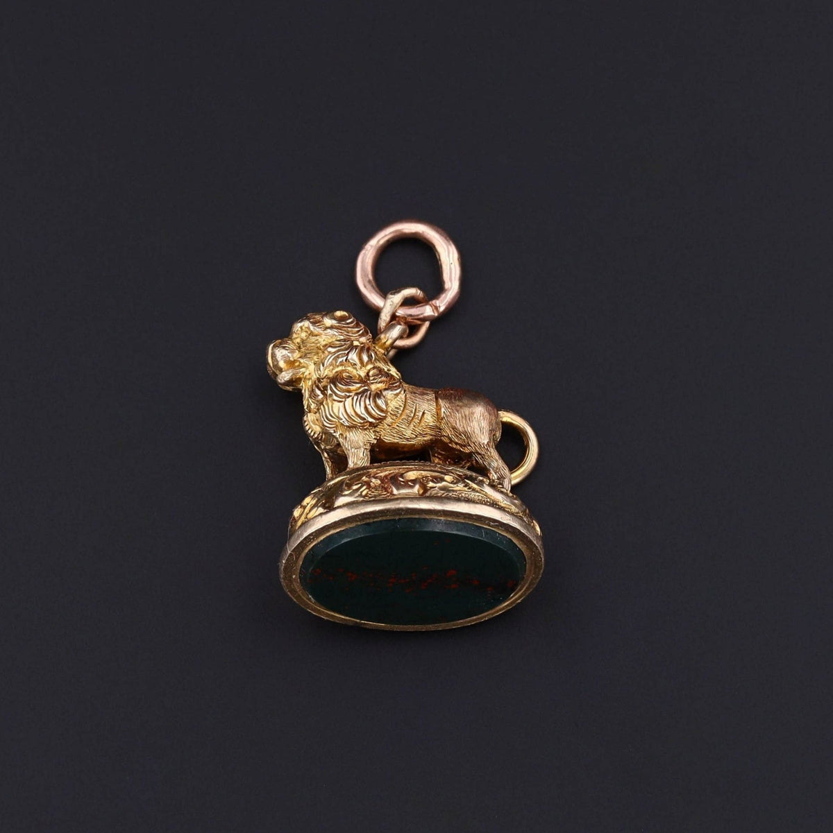 Lion Watch Fob | Lion Pendant - Trademark Antiques