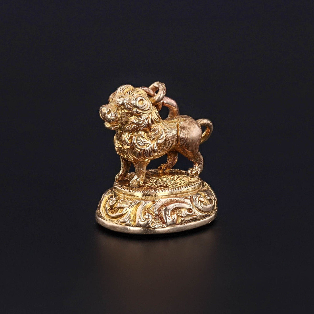 Lion Watch Fob | Lion Pendant - Trademark Antiques