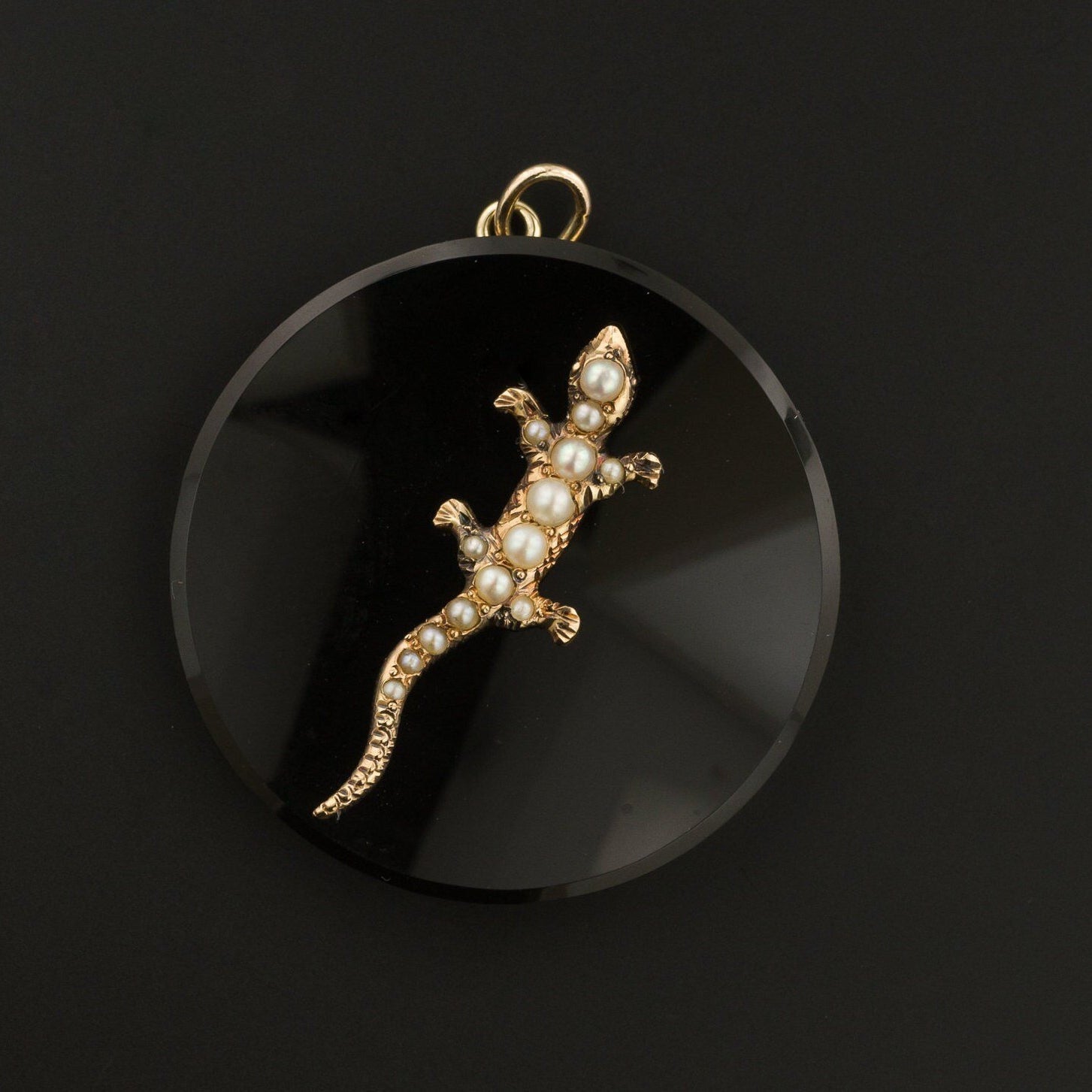 Lizard Pendant | Antique Lizard Pendant - Trademark Antiques