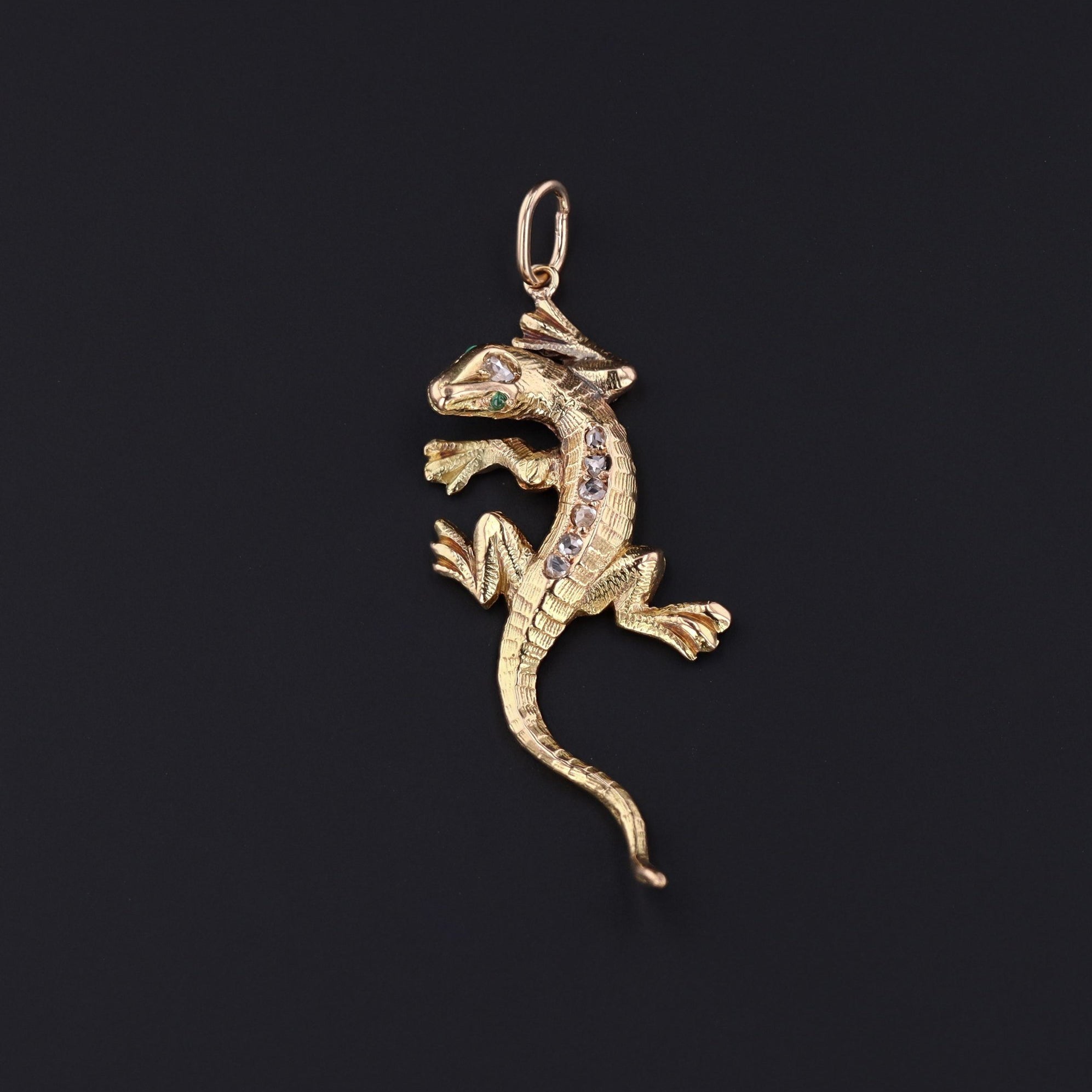 Lizard Pendant | Antique Lizard Pendant - Trademark Antiques