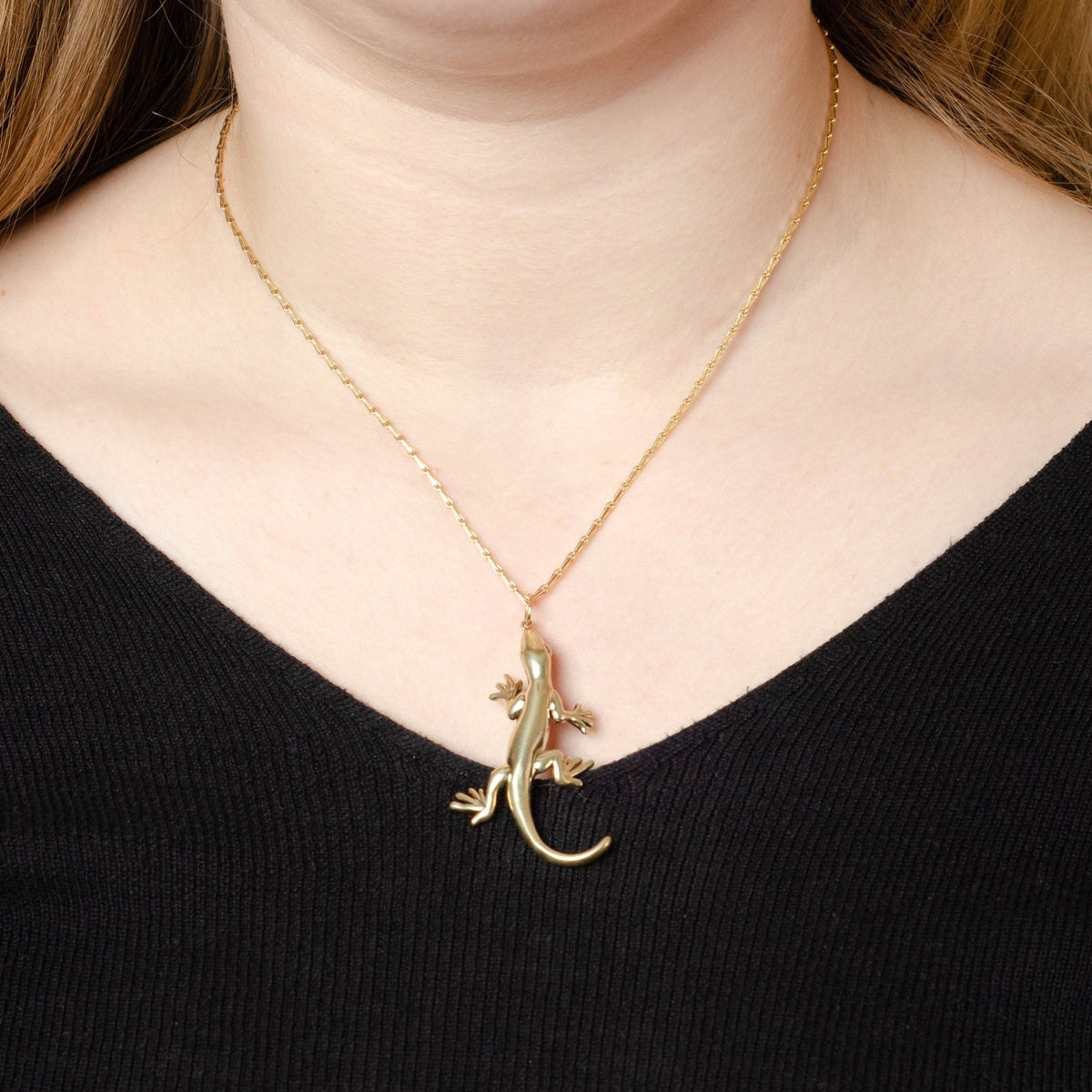 Lizard Pendant | Vintage Lizard Pendant - Trademark Antiques