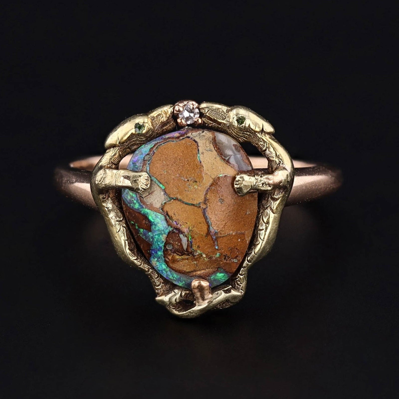 Lizard Ring | 14k Gold Lizard Ring - Trademark Antiques