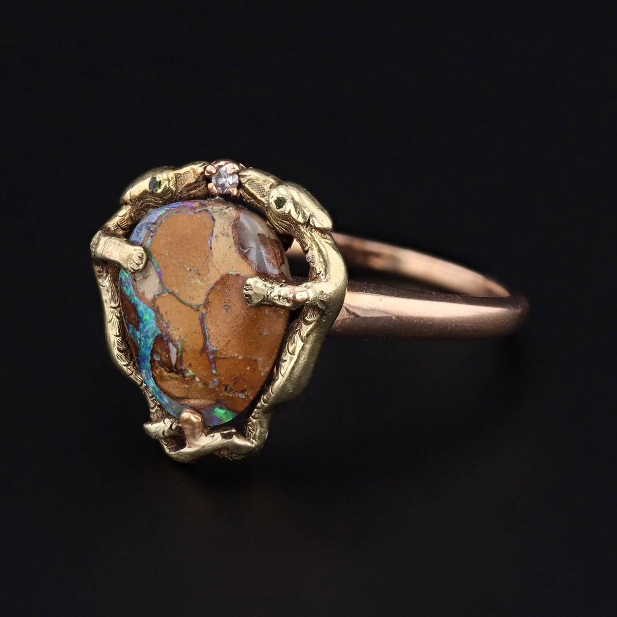 Lizard Ring | 14k Gold Lizard Ring - Trademark Antiques