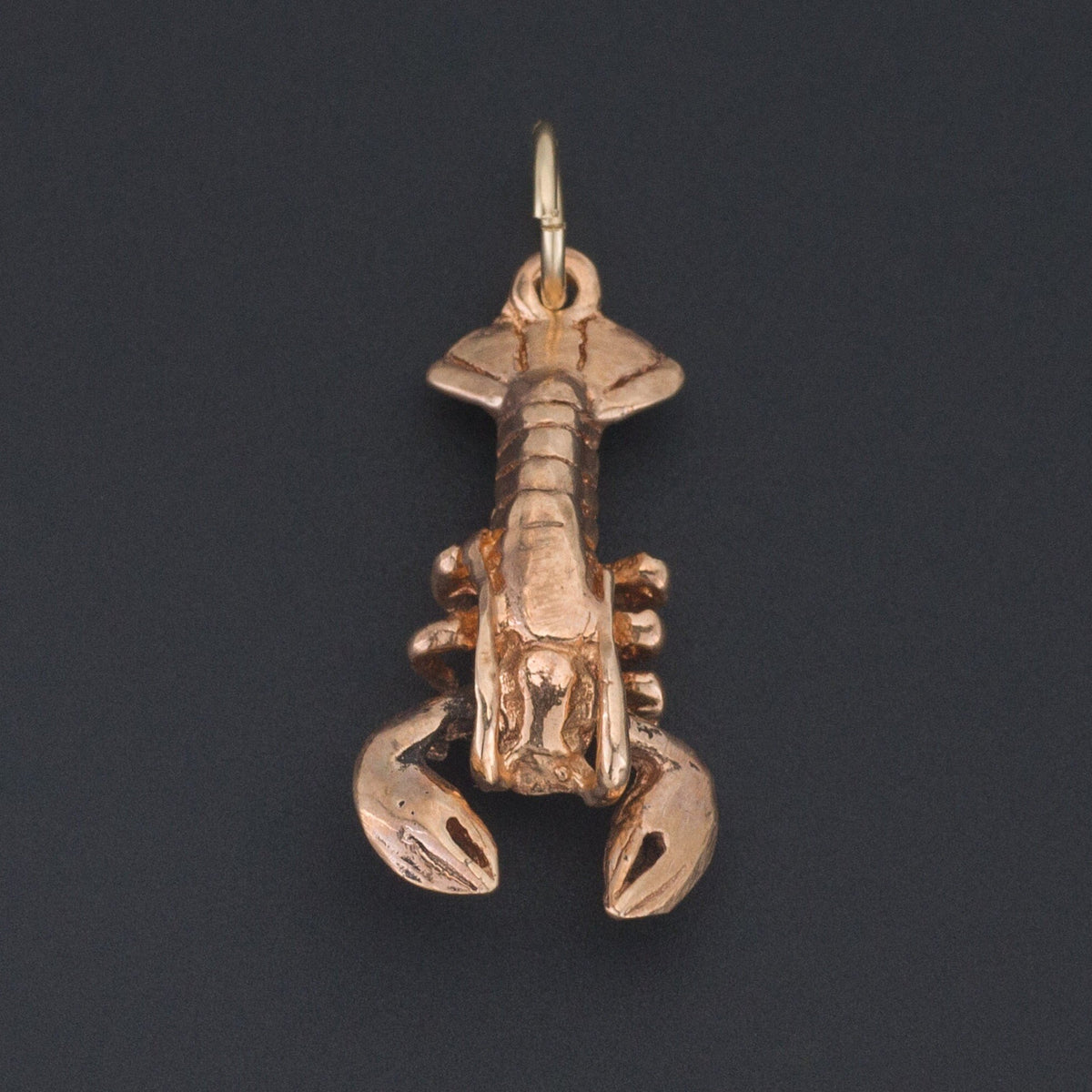 Lobster Charm | 14k Gold Charm - Trademark Antiques