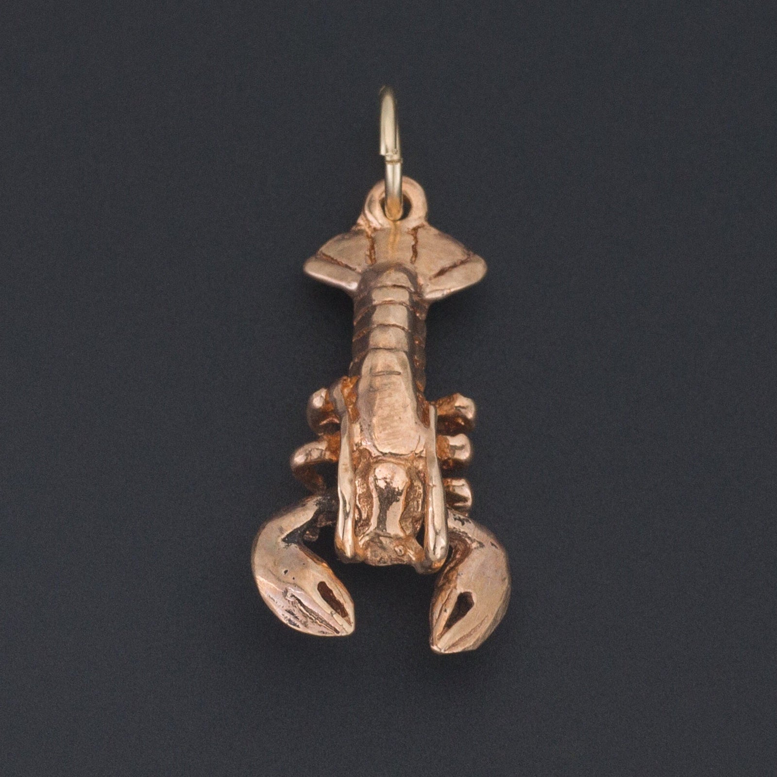 Lobster Charm | 14k Gold Charm - Trademark Antiques