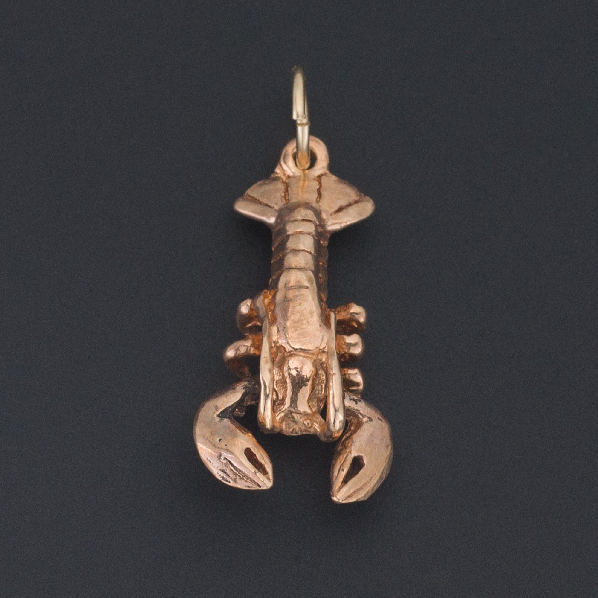 Lobster Charm | 14k Gold Charm - Trademark Antiques