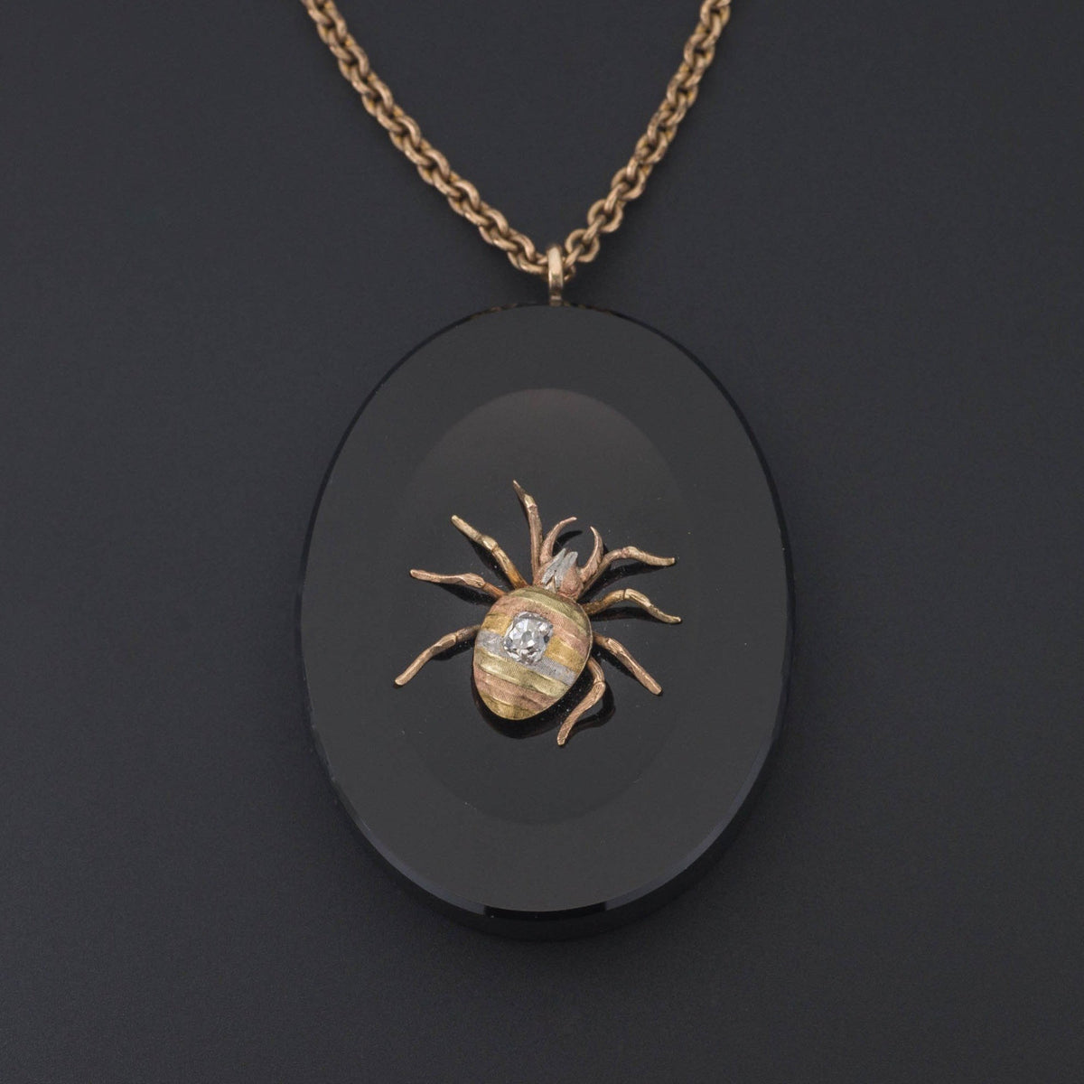 Locket | Antique Spider Locket - Trademark Antiques