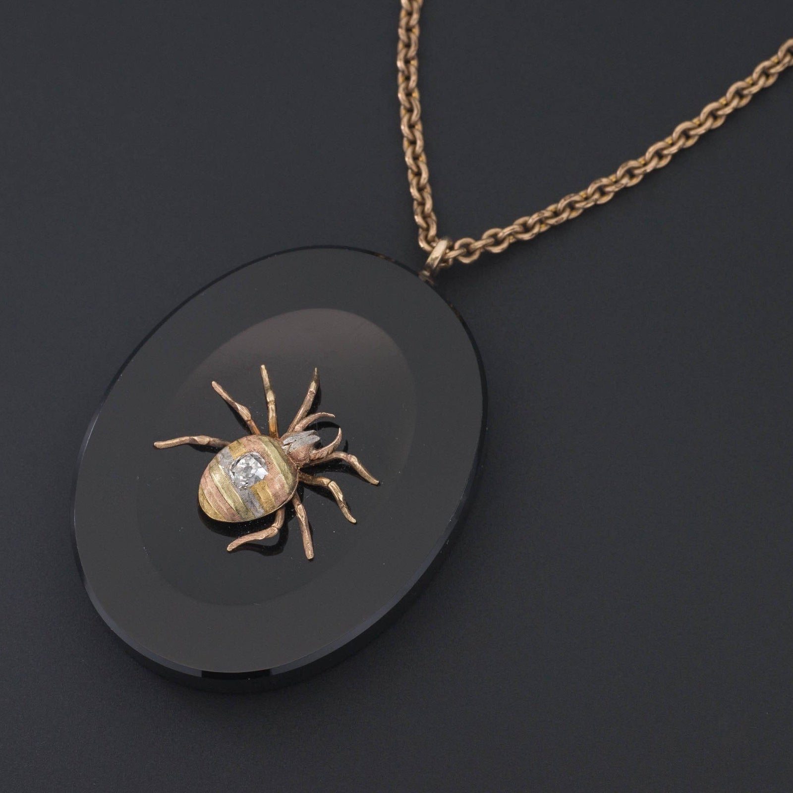 Locket | Antique Spider Locket - Trademark Antiques