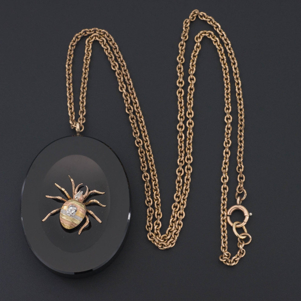Locket | Antique Spider Locket - Trademark Antiques