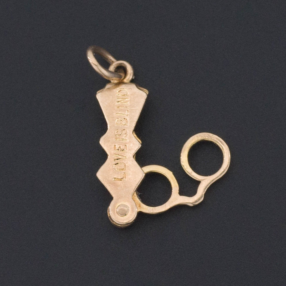 Love is Blind Charm | Vintage Novelty Charm - Trademark Antiques
