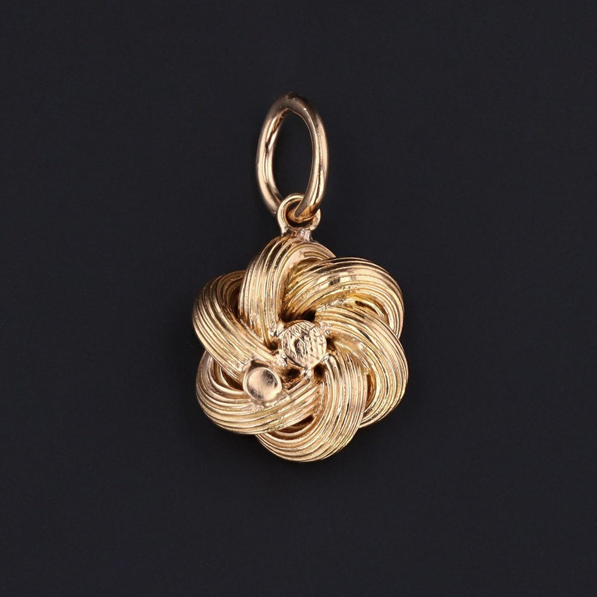 Love Knot Charm or Pendant | Antique Love Knot with Pearl - Trademark Antiques