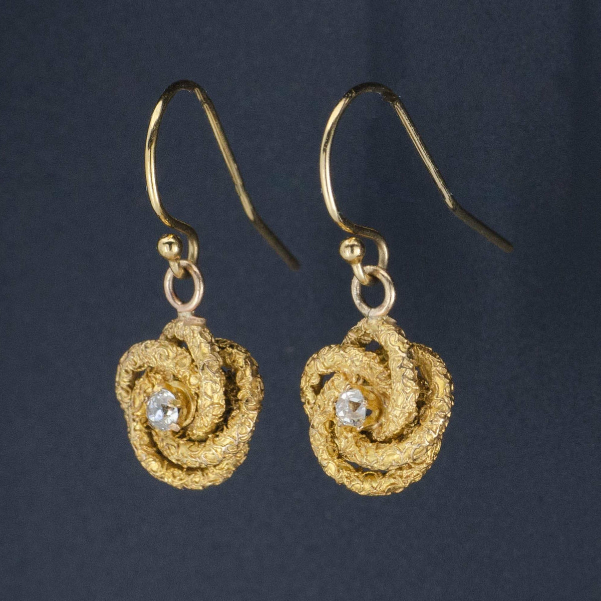 Love Knot Earrings | Antique Love Knot Earrings - Trademark Antiques