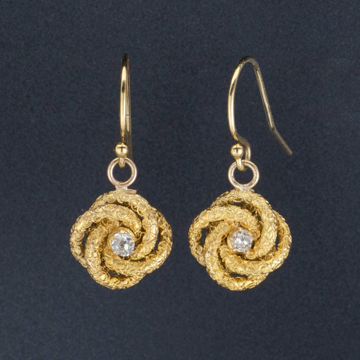 Love Knot Earrings | Antique Love Knot Earrings - Trademark Antiques