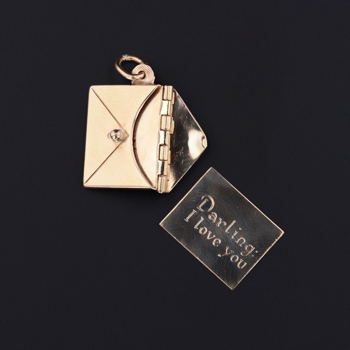 Love Letter Charm | Vintage I Love You Charm - Trademark Antiques