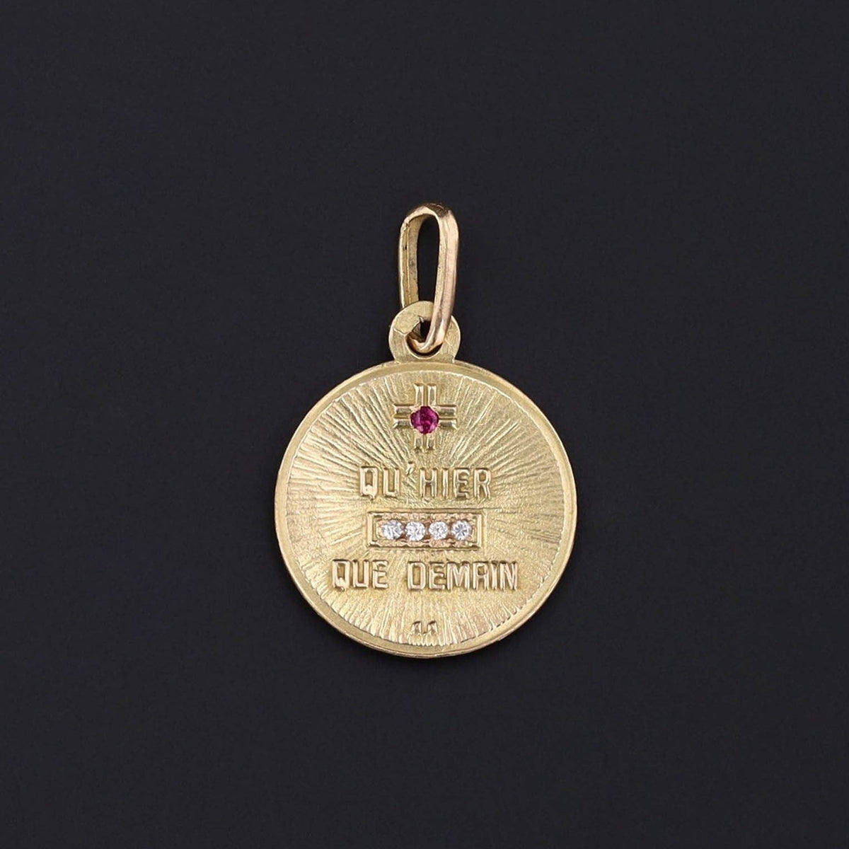 Love Poem Pendant | Qu'hier Que Demain - Trademark Antiques