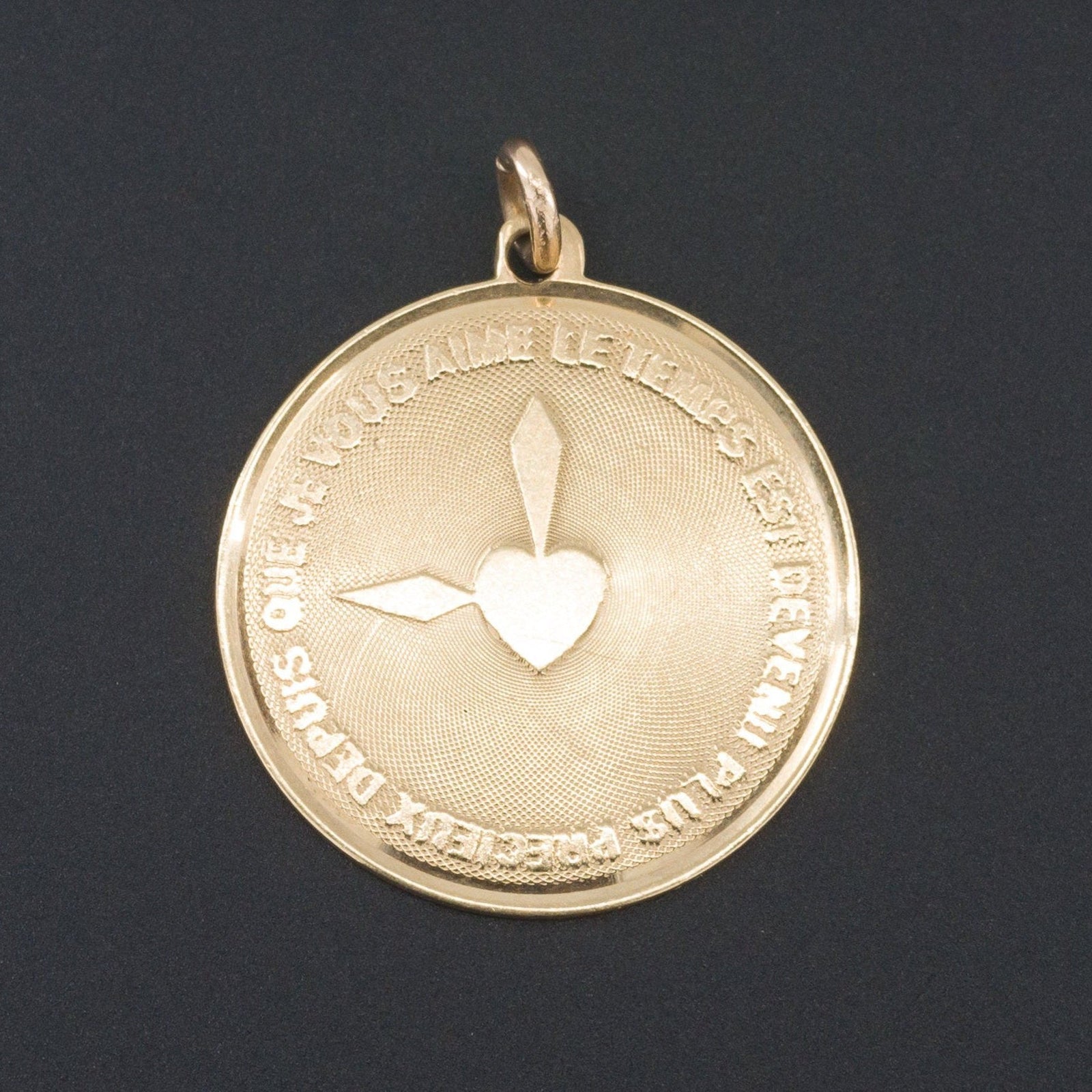 Love Token Charm | 14k Gold Pendant - Trademark Antiques