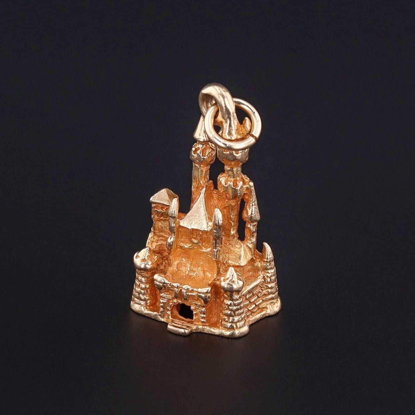 Magic Kingdom Castle Charm | 14k Gold Charm - Trademark Antiques