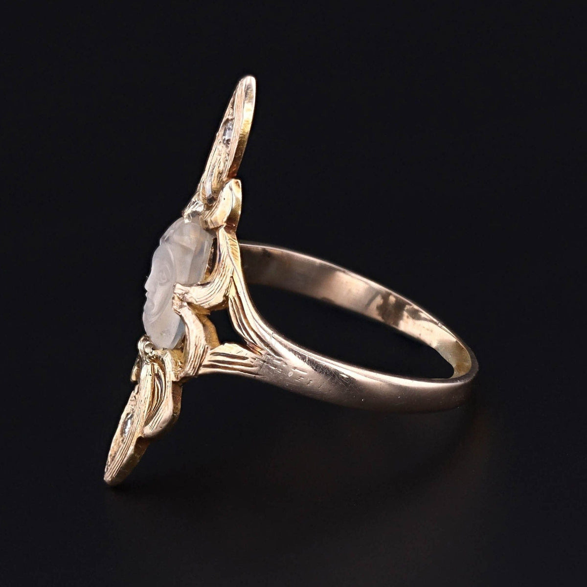 Man in the Moon Ring | Antique Ring - Trademark Antiques