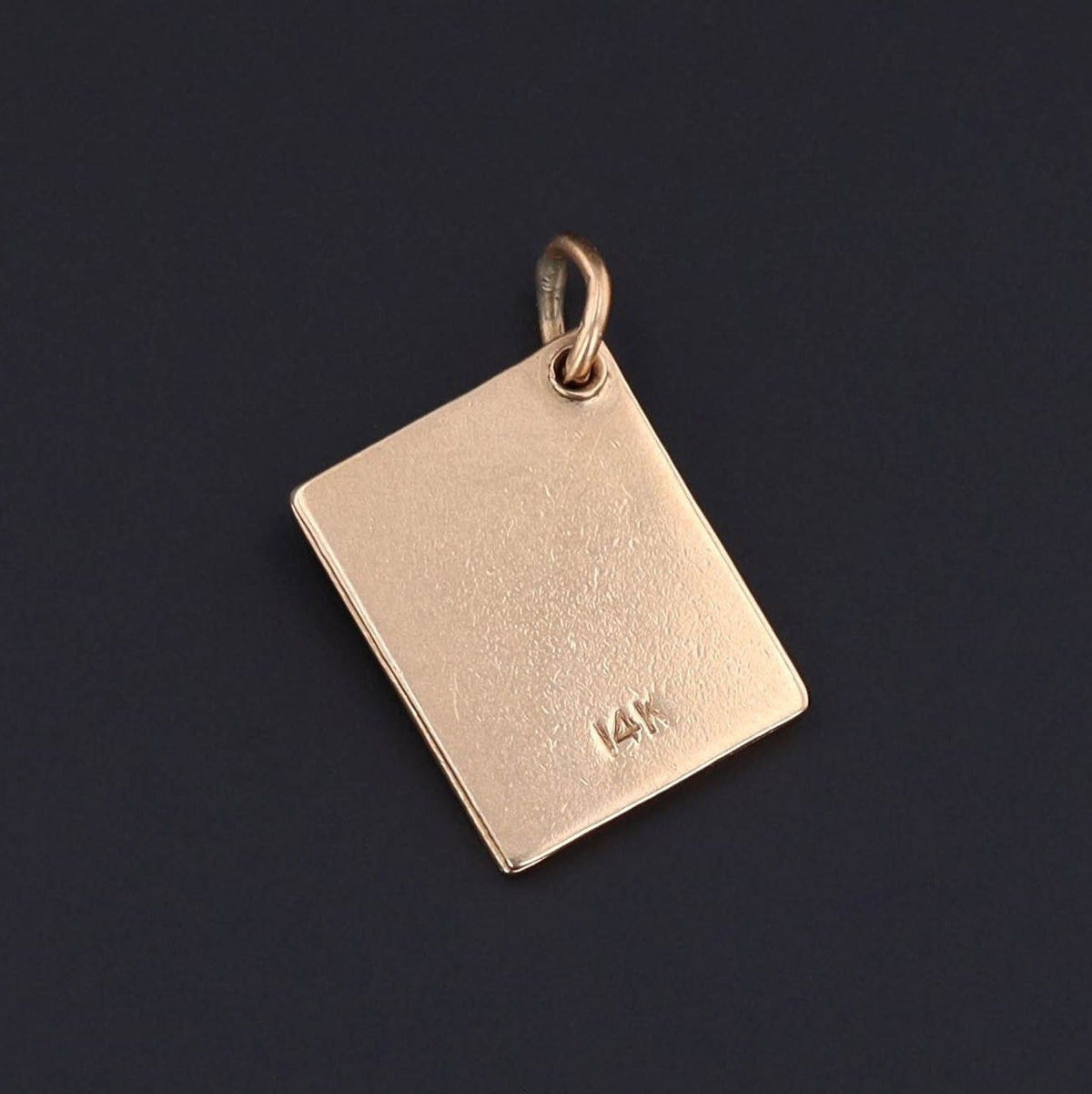 Marriage License Charm | 14k Gold Charm - Trademark Antiques