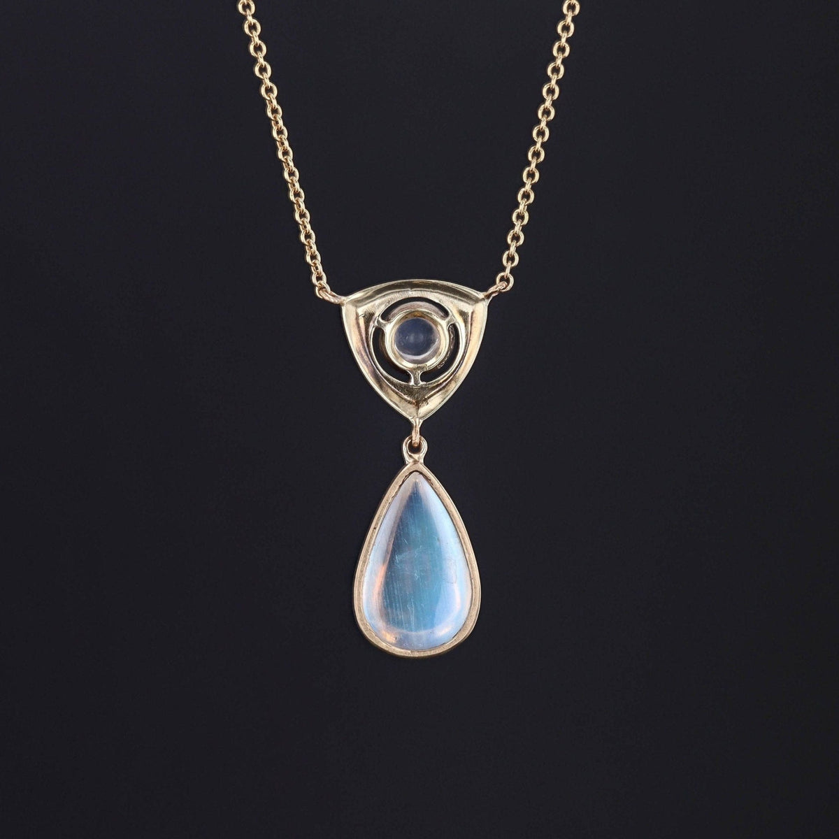 Moonstone Neckalce | Antique Necklace - Trademark Antiques