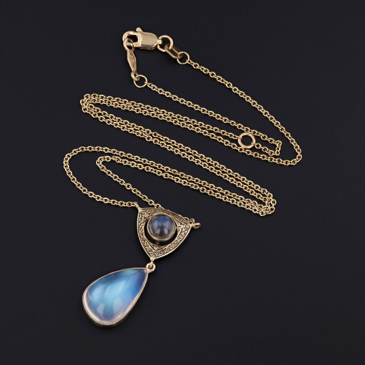 Moonstone Neckalce | Antique Necklace - Trademark Antiques
