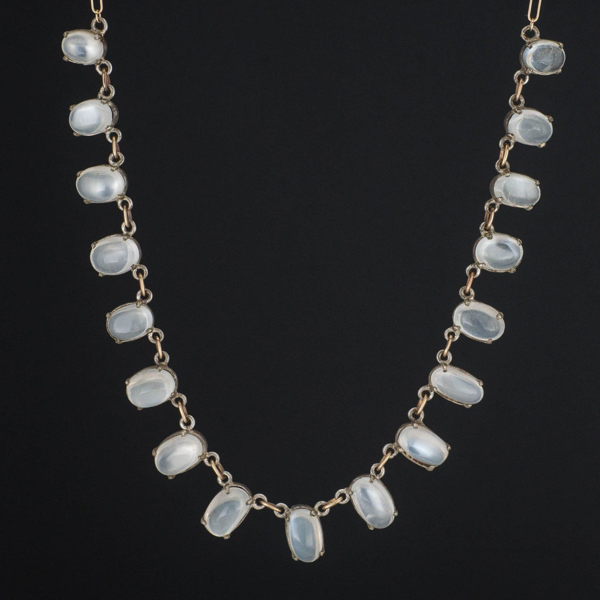 Moonstone Necklace | 14k Gold &amp; Silver Necklace - Trademark Antiques