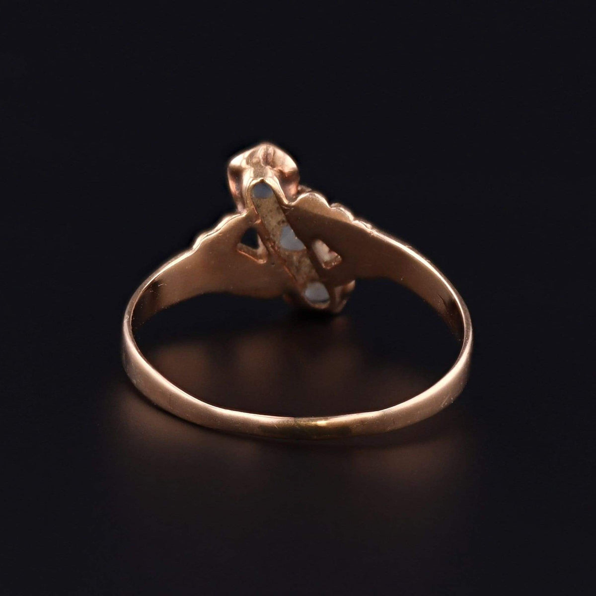 Moonstone Ring | 10k Gold Moonstone Ball Ring - Trademark Antiques