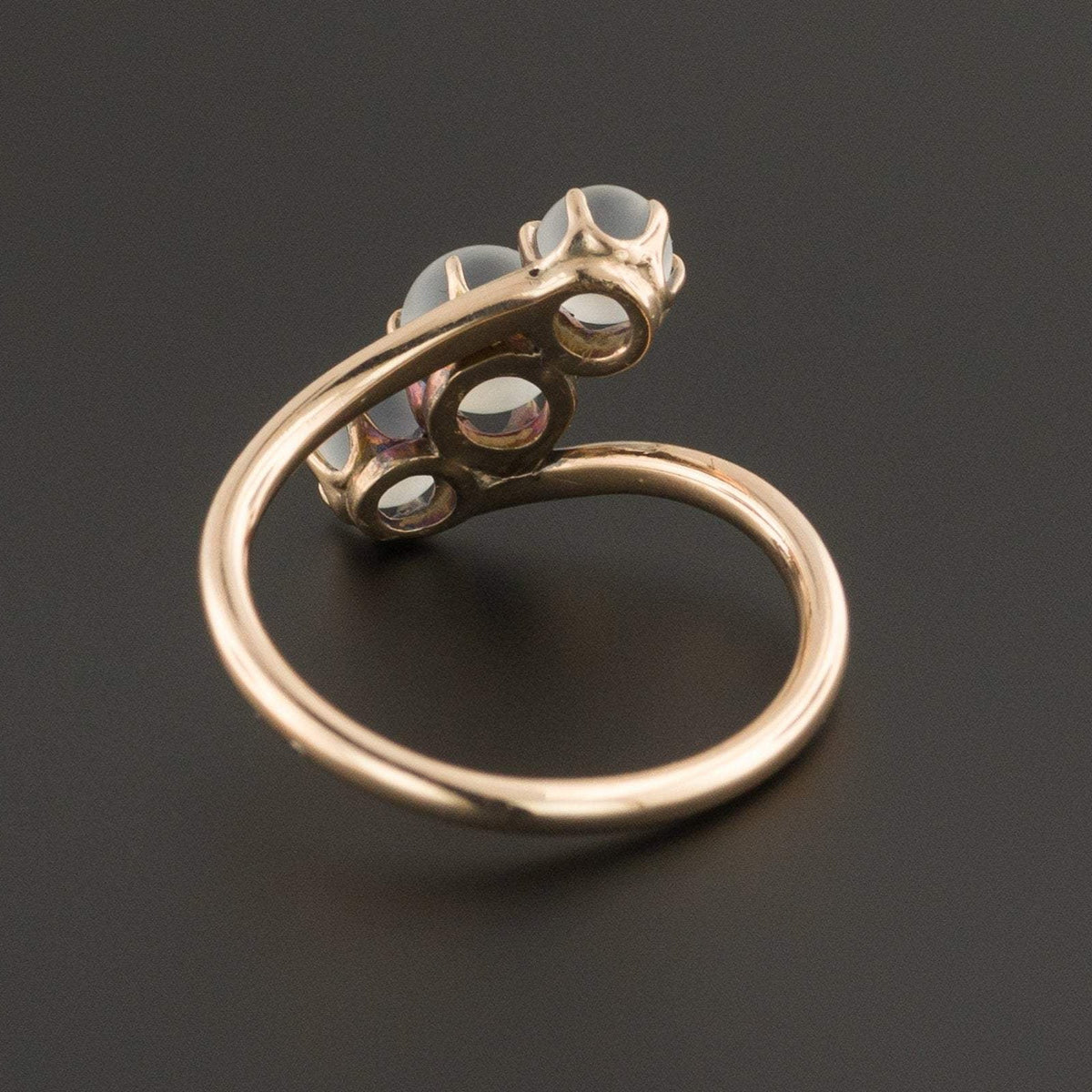 Moonstone Ring | 10k Gold Moonstone Ball Ring - Trademark Antiques