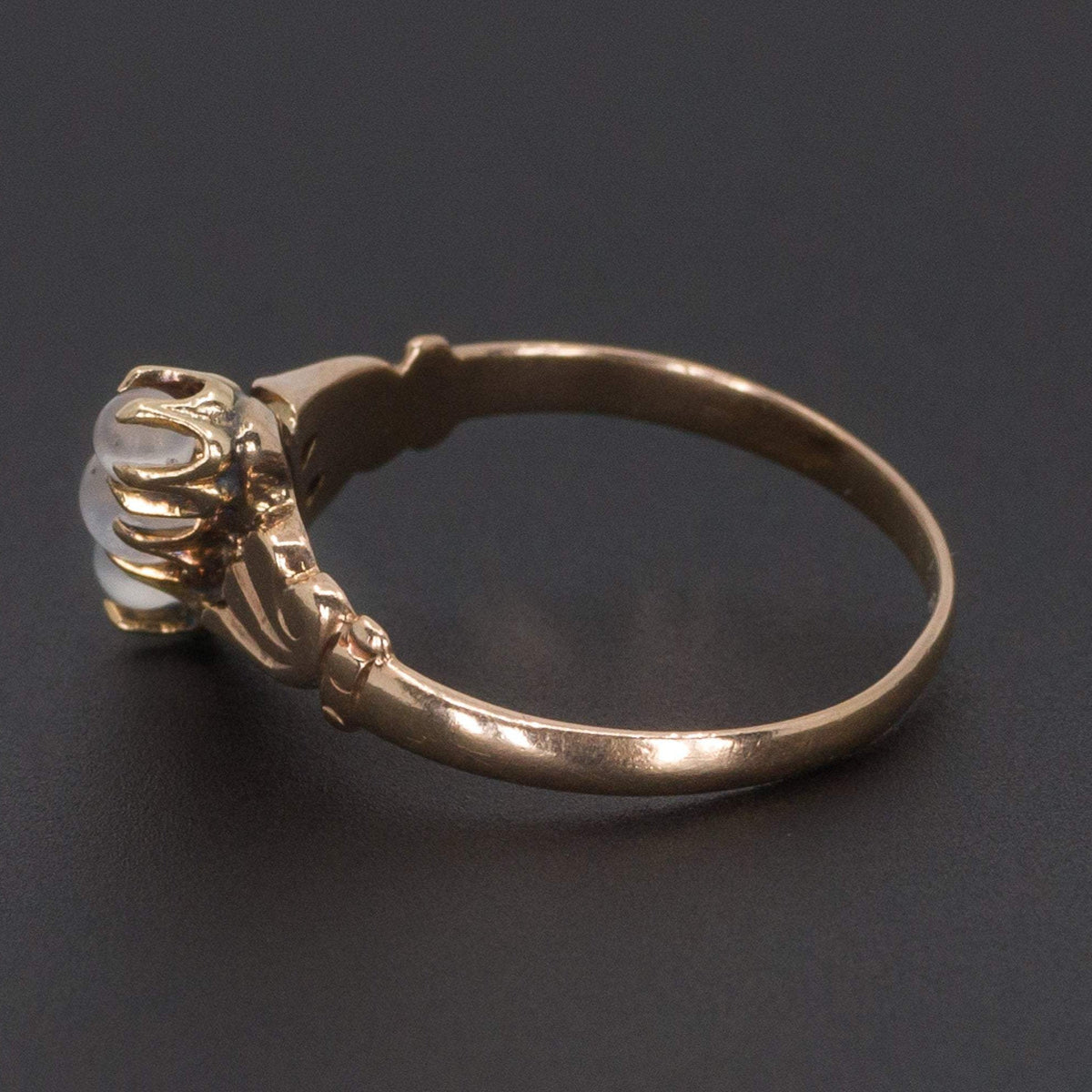 Moonstone Ring | 10k Gold Moonstone Ball Ring - Trademark Antiques