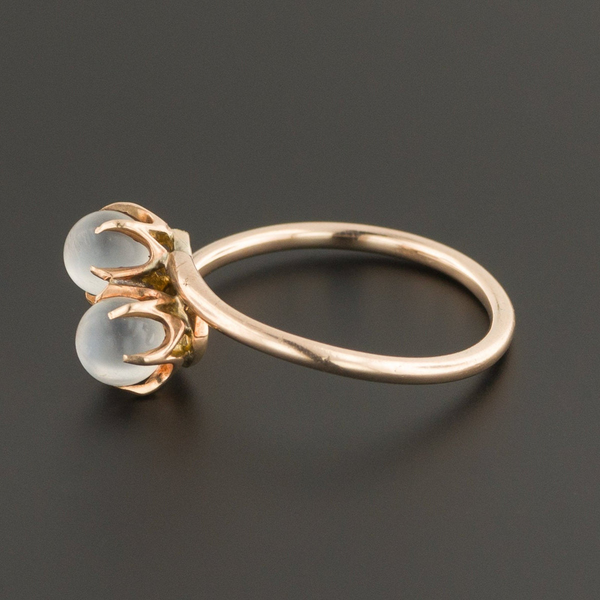 Moonstone Ring | 14k Gold Moonstone Ball Ring - Trademark Antiques