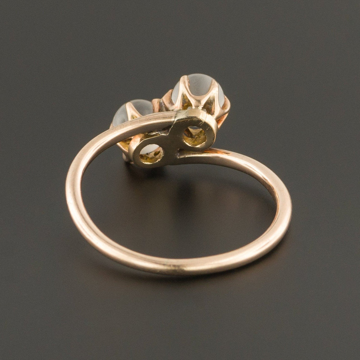 Moonstone Ring | 14k Gold Moonstone Ball Ring - Trademark Antiques