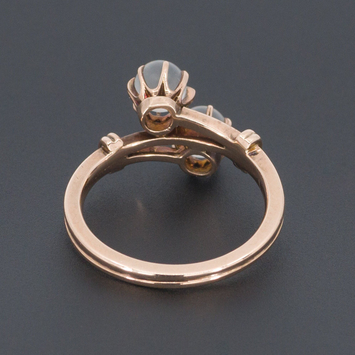 Moonstone Ring | 14k Gold Moonstone Ball Ring - Trademark Antiques