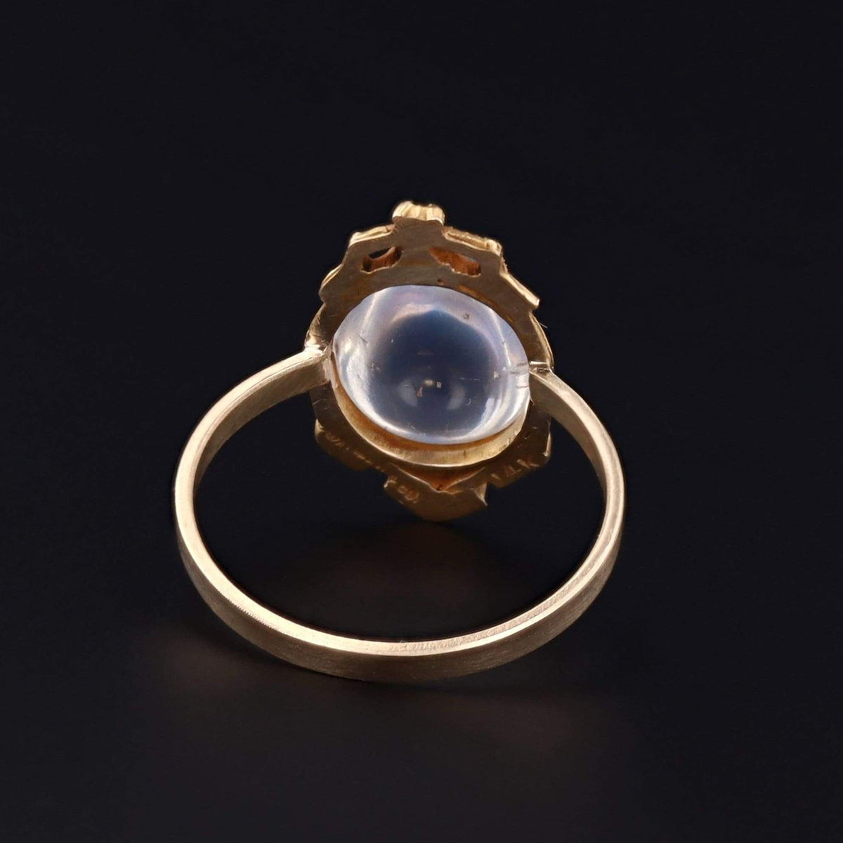 Moonstone Ring | Antique Pin Conversion - Trademark Antiques