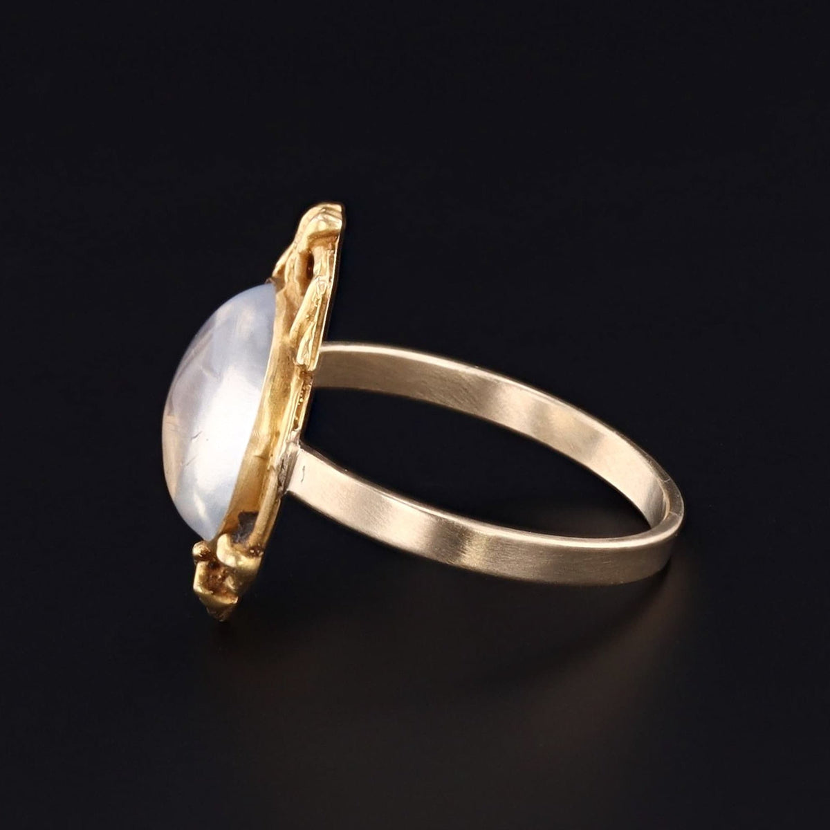 Moonstone Ring | Antique Pin Conversion - Trademark Antiques