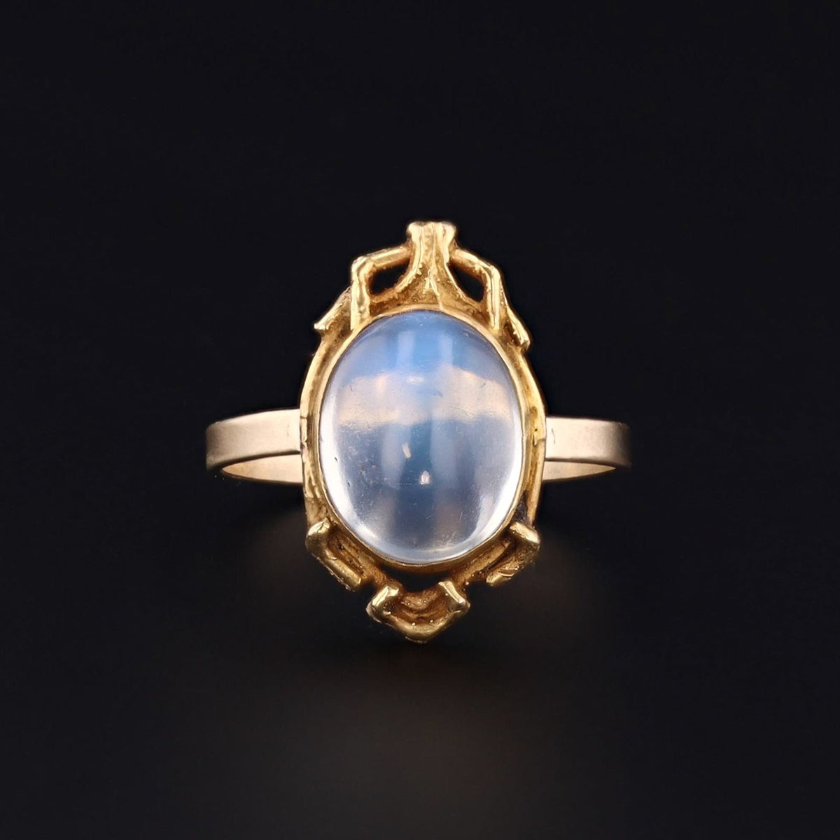 Moonstone Ring | Antique Pin Conversion - Trademark Antiques