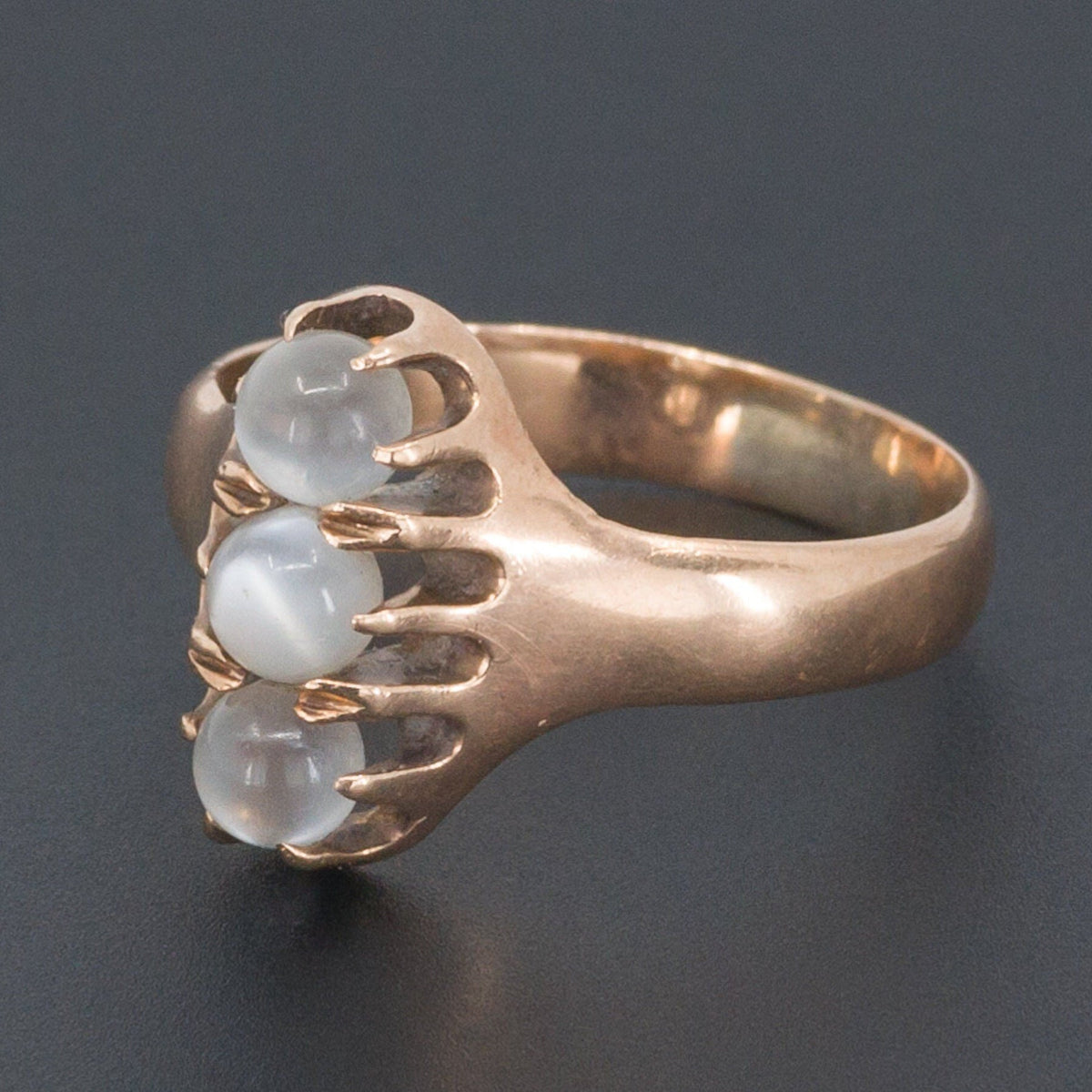 Moonstone Ring | Moonstone Ball Ring - Trademark Antiques