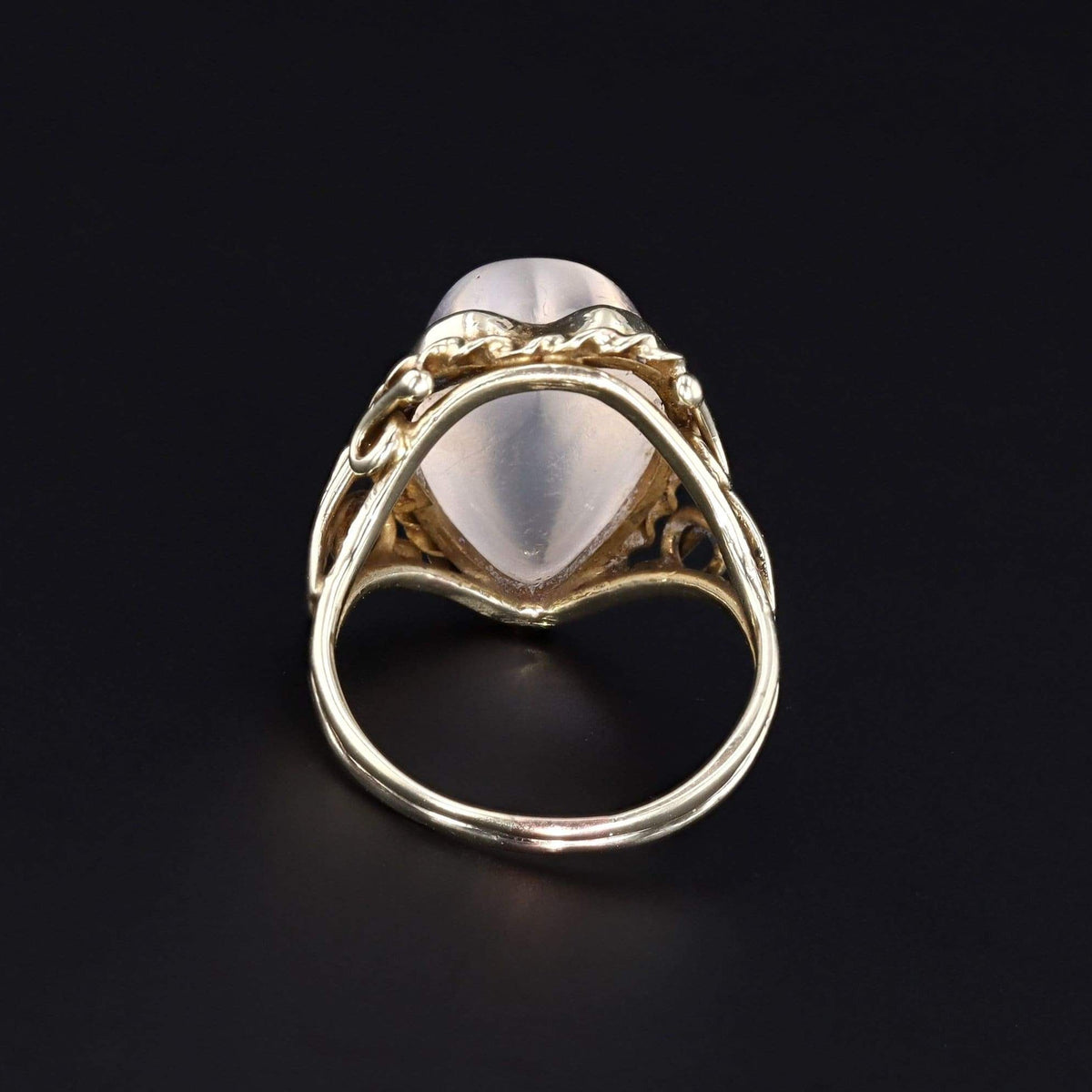 Moonstone Ring | Moonstone Heart Ring - Trademark Antiques