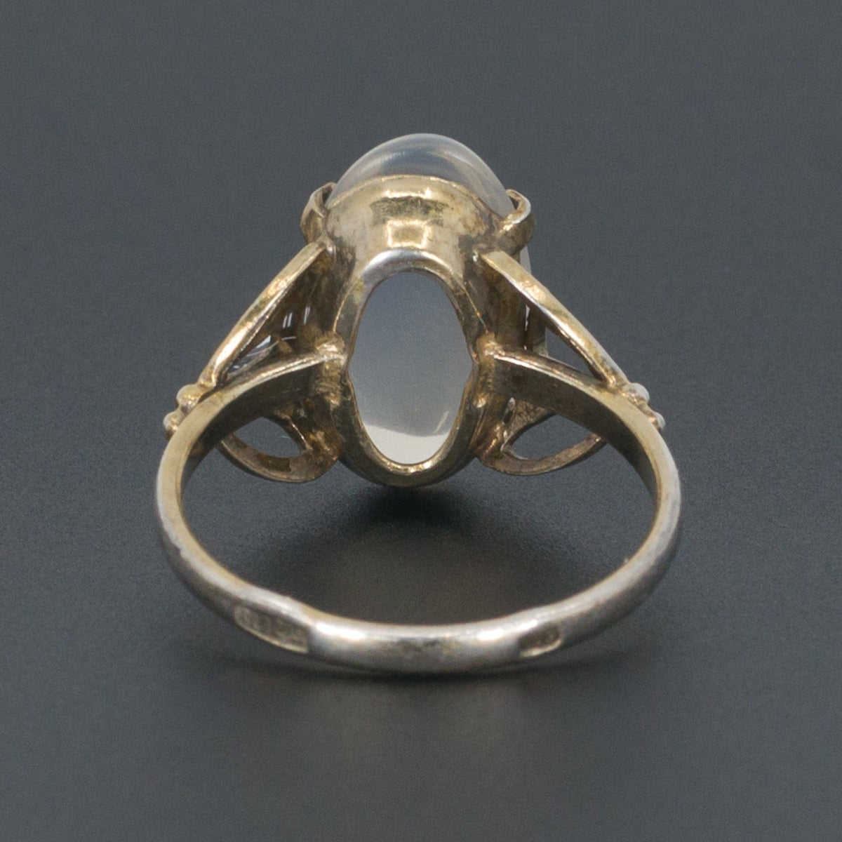Moonstone Ring | Soviet Moonstone Ring - Trademark Antiques