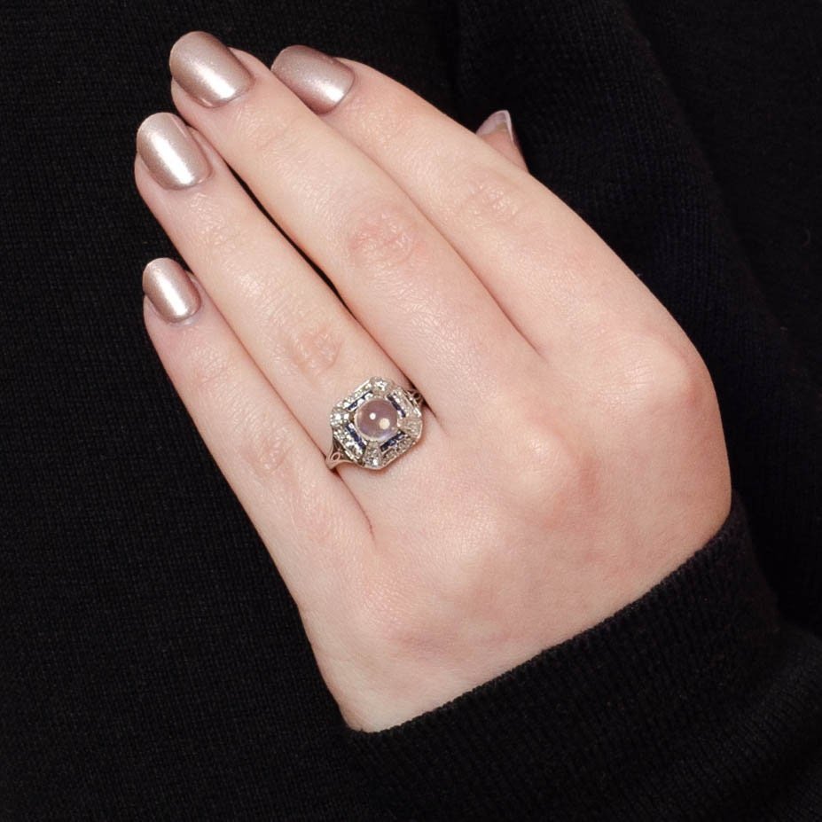 Moonstone Ring | Vintage Ring - Trademark Antiques