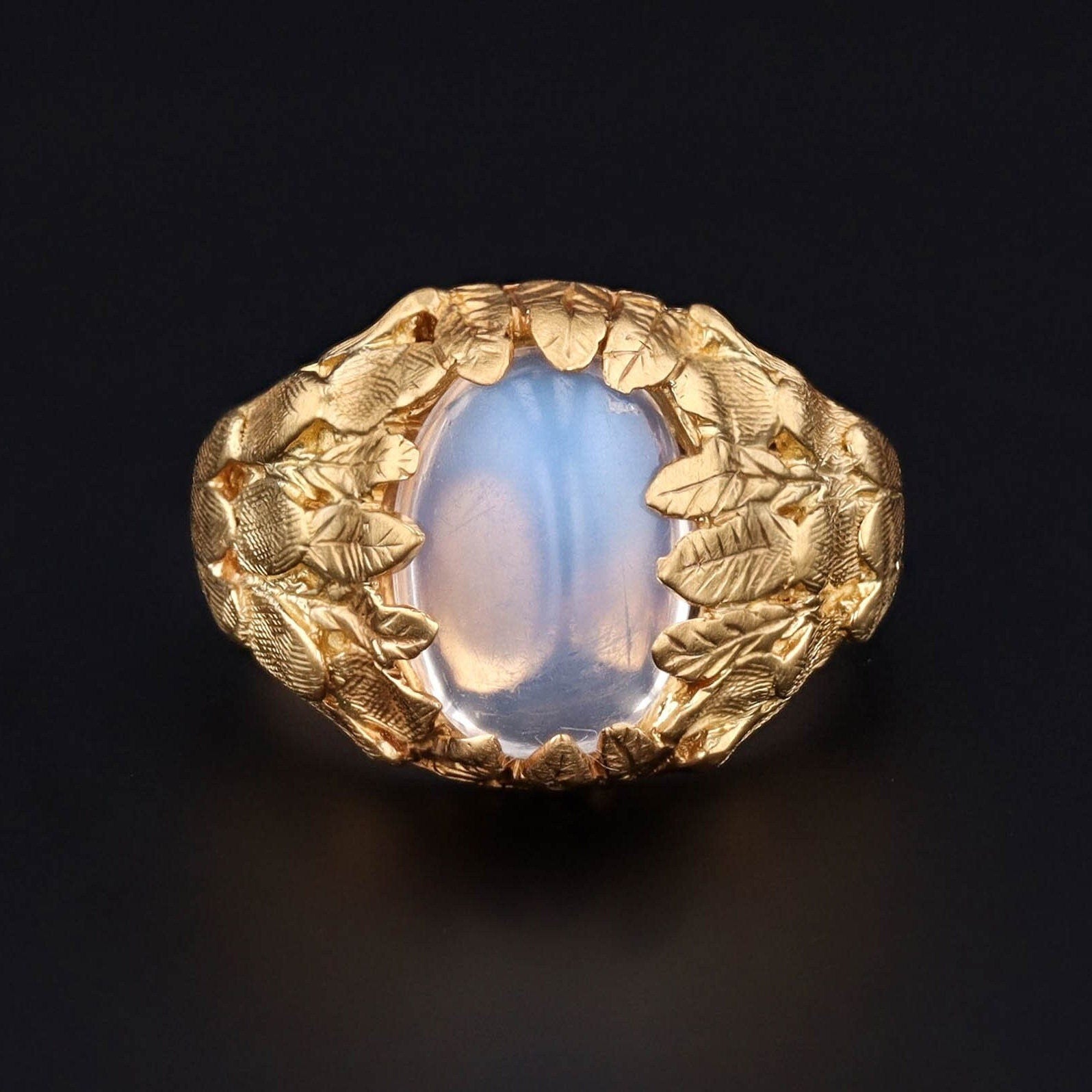 Moonstone Ring | Vintage Ring - Trademark Antiques