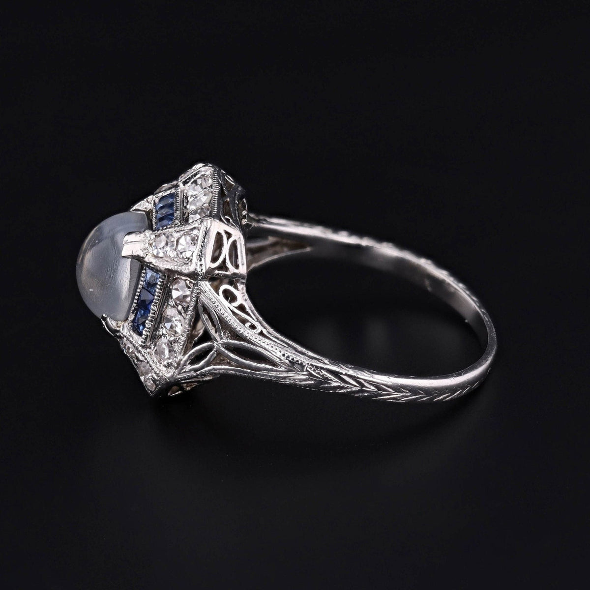 Moonstone Ring | Vintage Ring - Trademark Antiques