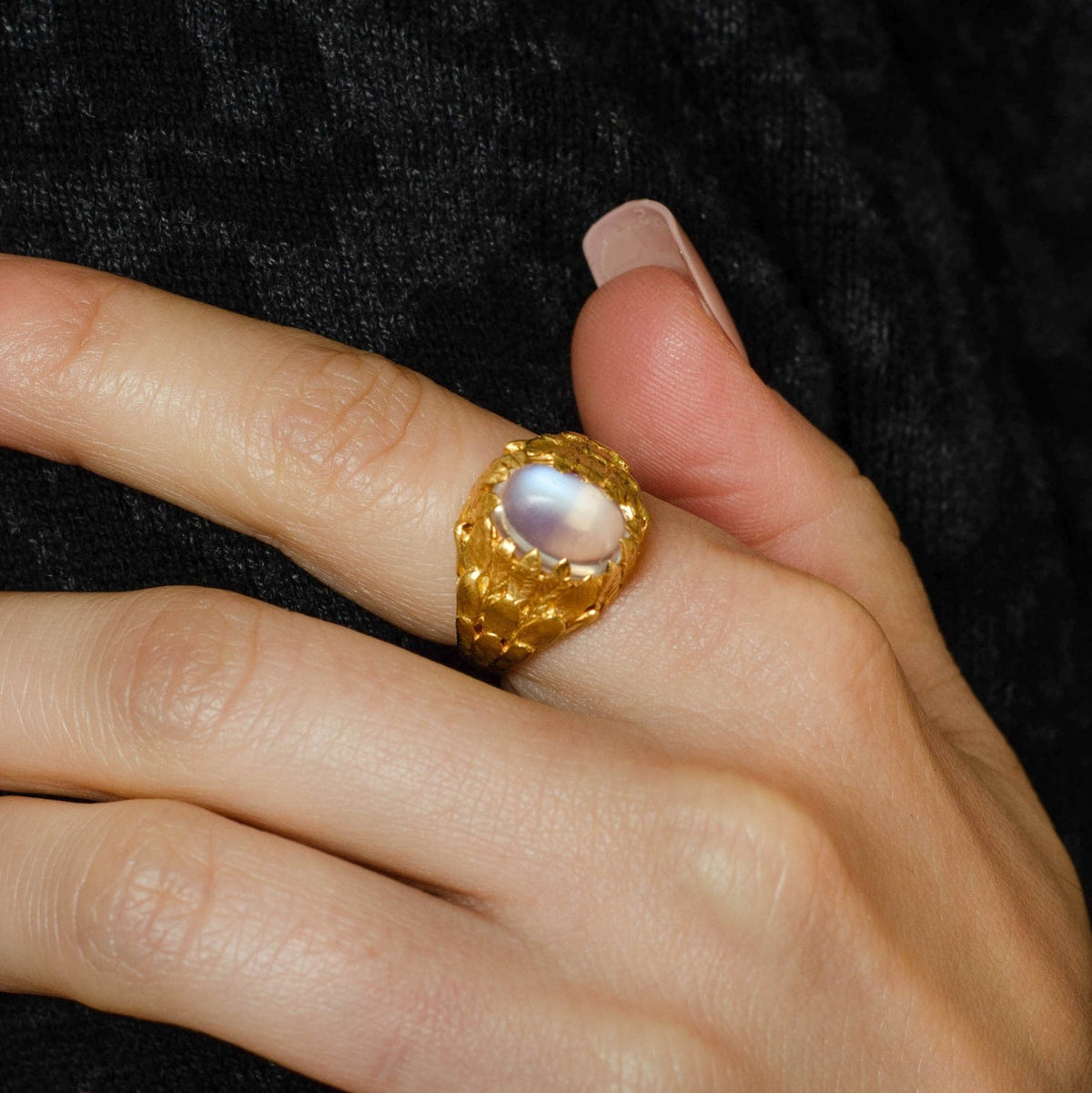 Moonstone Ring | Vintage Ring - Trademark Antiques