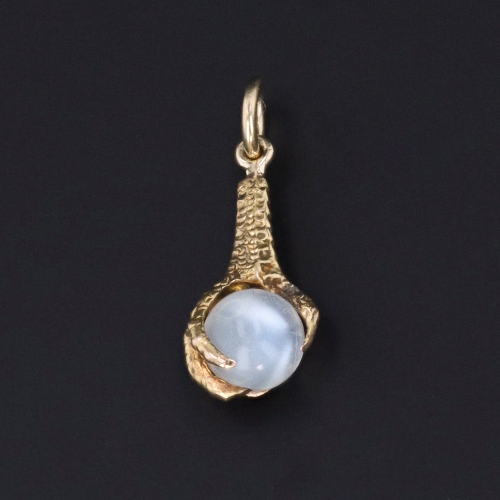 Moonstone Talon Pendant or Charm | Antique Moonstone Claw or Talon - Trademark Antiques