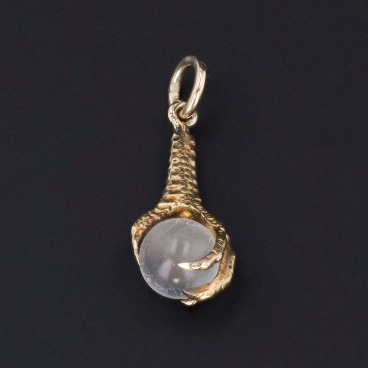 Moonstone Talon Pendant or Charm | Antique Moonstone Claw or Talon - Trademark Antiques