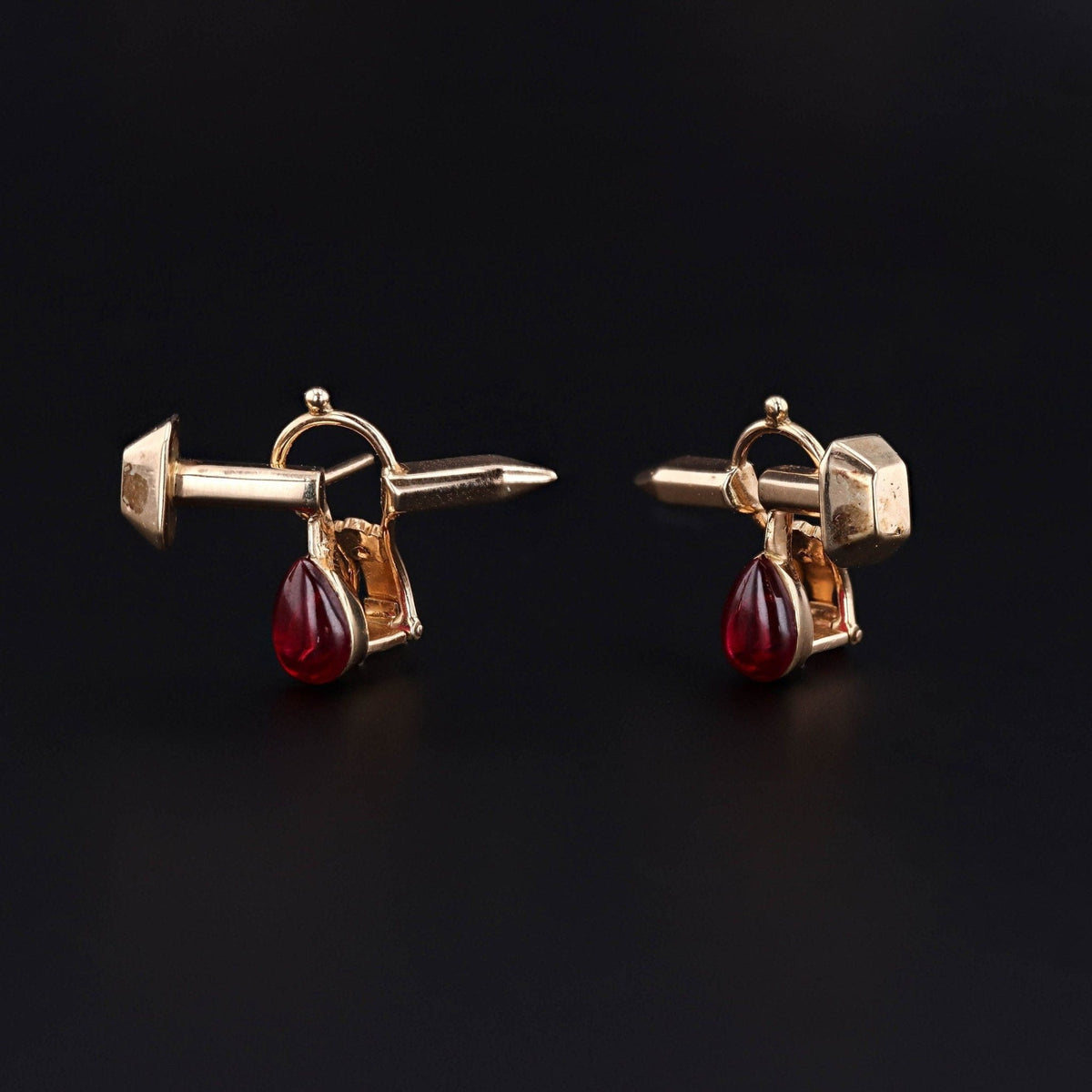 Nail Earrings | Blood Earrings - Trademark Antiques