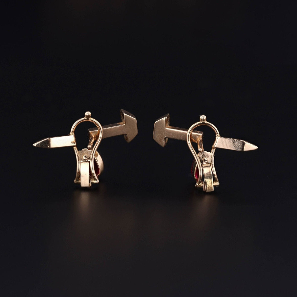 Nail Earrings | Blood Earrings - Trademark Antiques