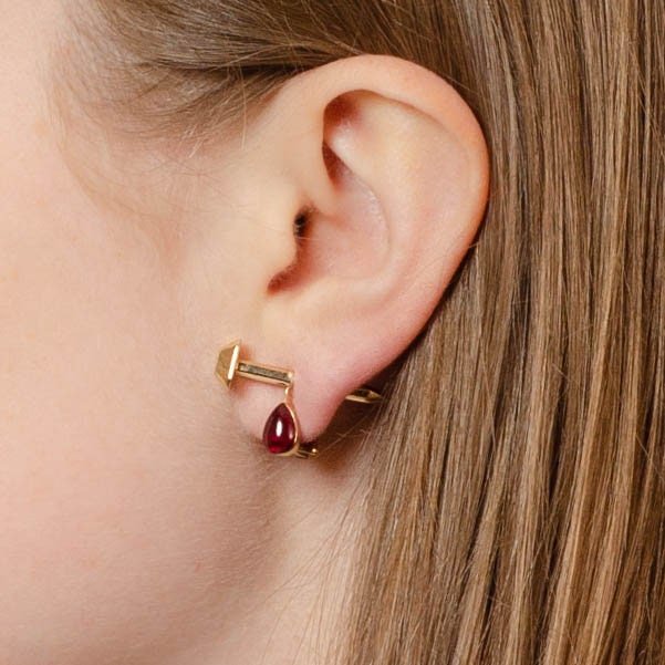 Nail Earrings | Blood Earrings - Trademark Antiques