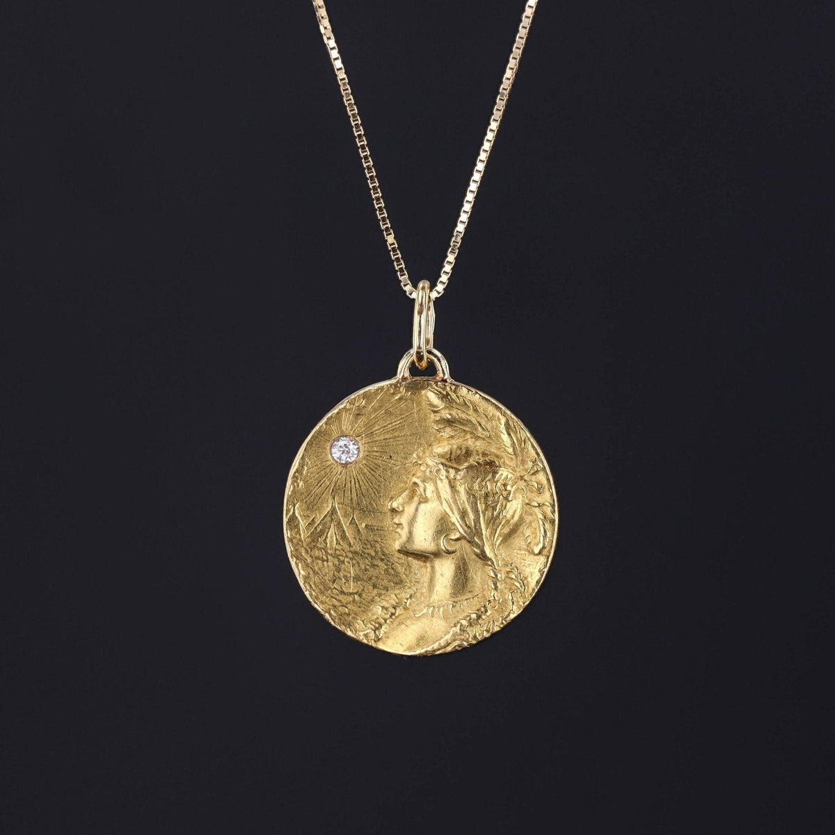 Native American Pendant | Antique Necklace - Trademark Antiques