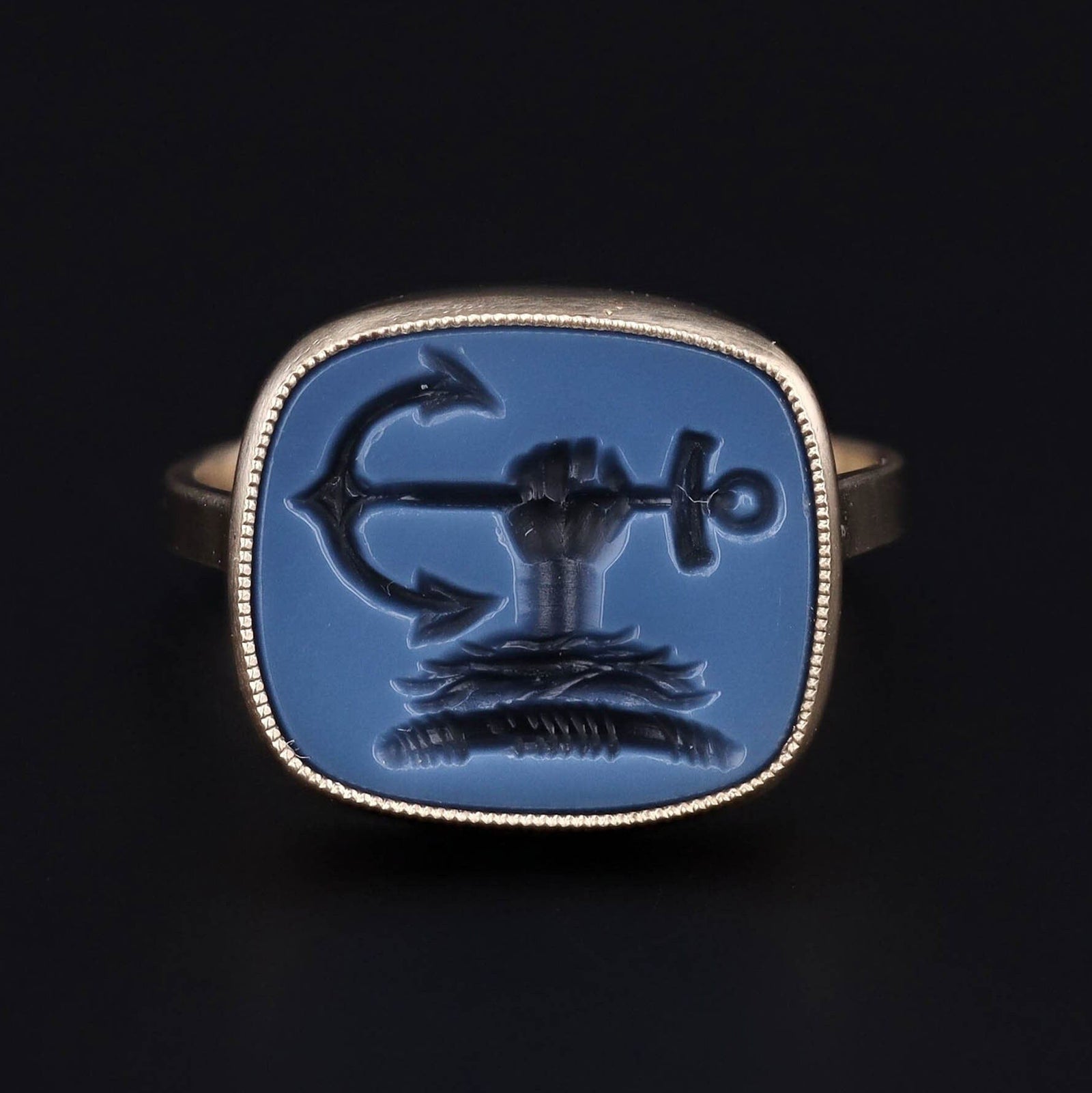 Nautical Ring | Intaglio Ring - Trademark Antiques
