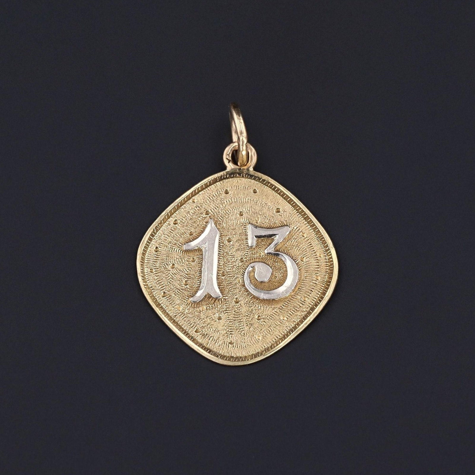 Number 13 Charm | Good Luck Charm - Trademark Antiques